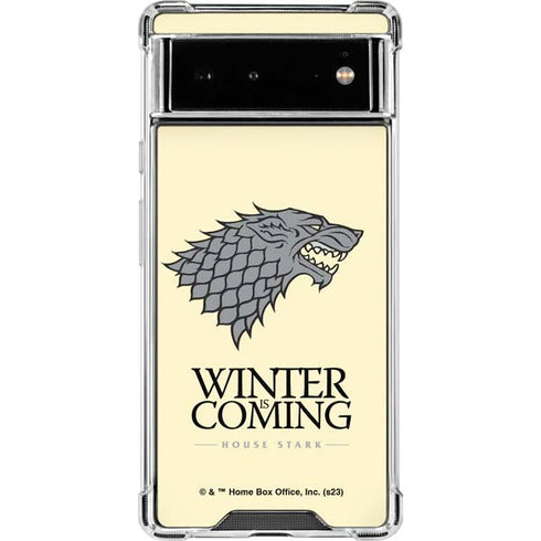 Game of Thrones: House Stark Sigil Google Pixel 6 Clear Case